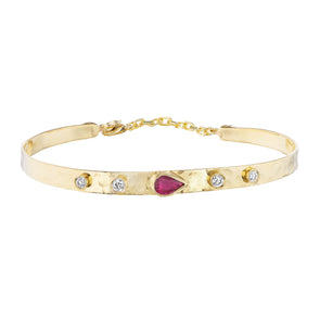 Pink Sapphire Bangle